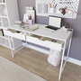 Hanah Home Duru 1600-47 Escritorio de Estudio Blanco